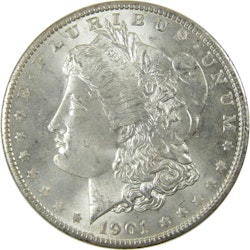 1901 O Morgan Silver Dollar Uncirculated Mint State $1 Coin for $115 + free shipping