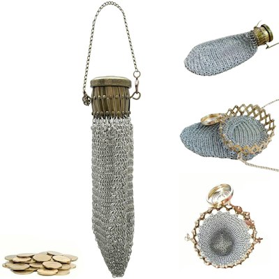 Handmade 1920s English Vintage Coin Purse Wallet for $18 + free shipping w/ Prime
