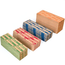 Assorted Flat Coin Wrapper 500-Pack for $4 + free shipping w/ Prime