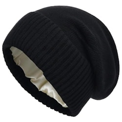 Women's Satin-Lined Slouchy Beanie for $7 + free shipping w/ Prime