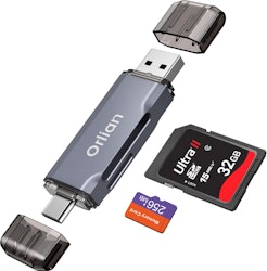 Orlian USB 3.0 Dual-Slot SD & Micro SD Card Reader for $7 + free shipping w/ Prime