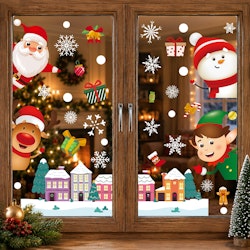 Christmas Window Clings 135-Piece Decal Set