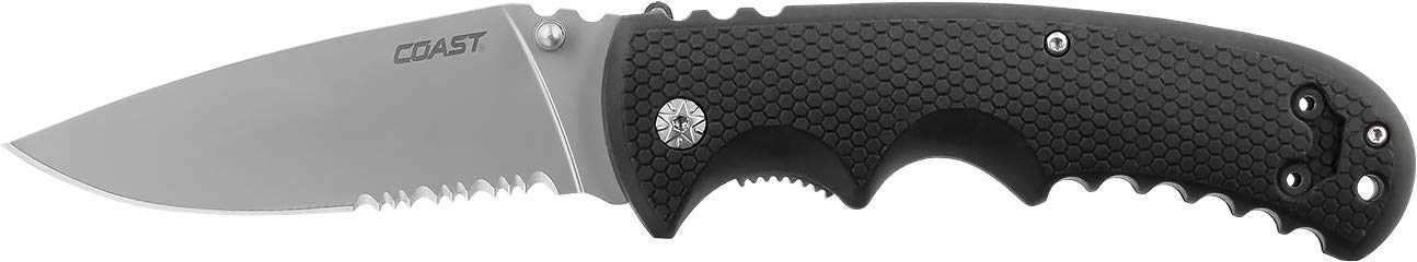 Coast Double Lock 3.75" Serrated Folding Knife