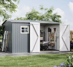 10 x 8-Foot Metal Outdoor Storage Shed w/ Lockable Door for $241 + free shipping