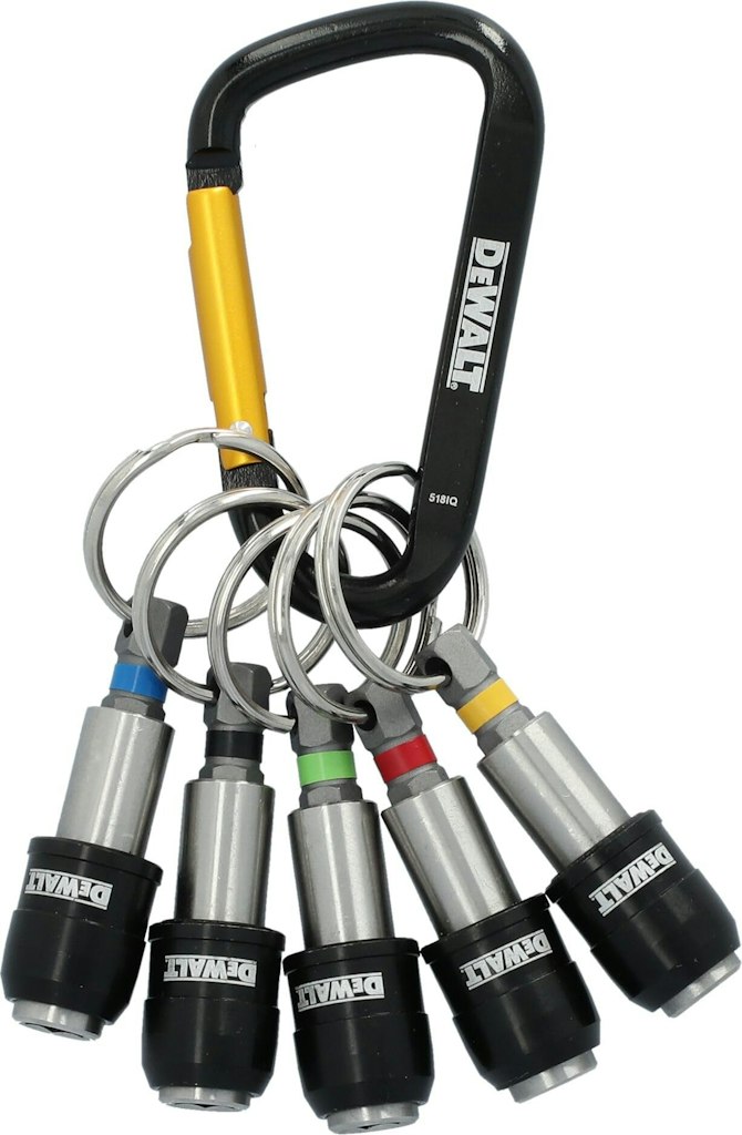 DeWalt Keyring Bit Holder Set w/ 1/4" Hex Bits: $15