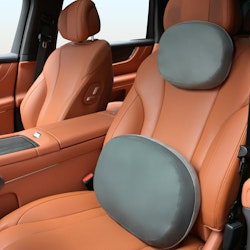 Reversible Suede & Leather Car Lumbar Support & Neck Pillow Set for $9 + free shipping w/ Prime