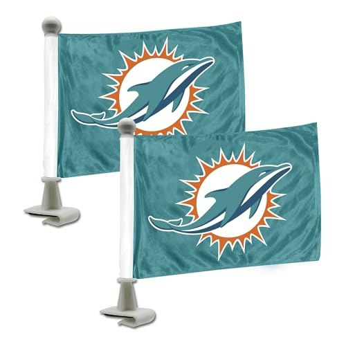 Fanmats 4" x 6" Miami Dolphins Car Flags 2-Pack: $15.49 Fanmats 4" x 6" Miami Dolphins Car Flags 2-Pack: $15.49