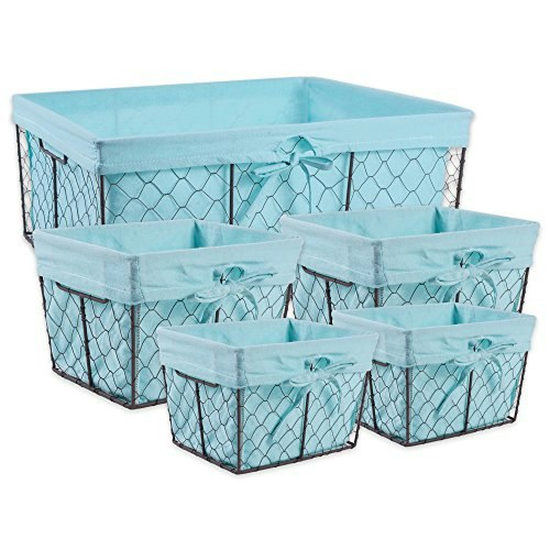 DII Farmhouse Chicken Wire Storage Baskets 5-Piece Set: $17.81 DII Farmhouse Chicken Wire Storage Baskets 5-Piece Set: $17.81