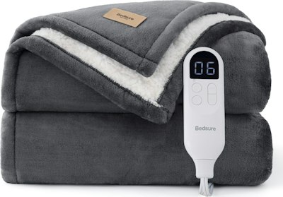 Bedsure HeatX Heated Throw Blanket for $45 + free shipping