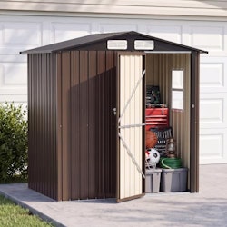 Lausaint Home 6x4-Foot Galvanized Steel Outdoor Storage Shed for $180 + free shipping
