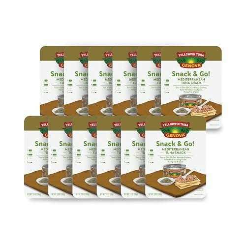 Genova Mediterranean Yellowfin Tuna in Olive Oil Snack Pack 12-Pack: $39.92 Genova Mediterranean Yellowfin Tuna in Olive Oil Snack Pack 12-Pack: $39.92
