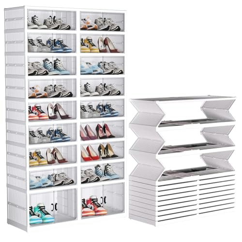 Fahkns 9-Tier 36-Pair Folding Shoe Rack with Wheels and Doors: $81.05 Fahkns 9-Tier 36-Pair Folding Shoe Rack with Wheels and Doors: $81.05