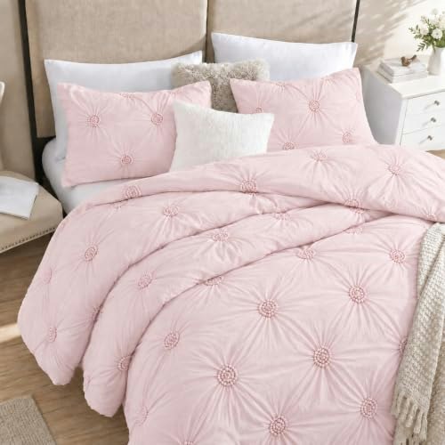 Swift Home King 3D Floral Pintuck Comforter Set: $44.96 Swift Home King 3D Floral Pintuck Comforter Set: $44.96