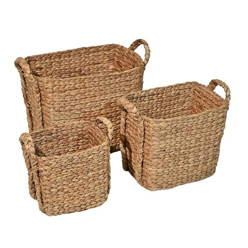 Happimess Clara 3-Piece Nesting Water Hyacinth Basket Set: $71.78