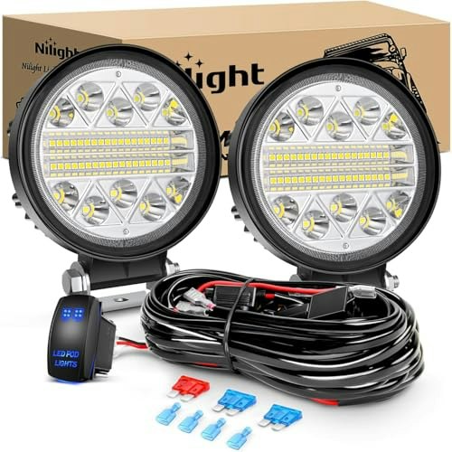 Nilight 4.5-Inch 69W Round LED Pods 2-Pack: $35.83 Nilight 4.5-Inch 69W Round LED Pods 2-Pack: $35.83