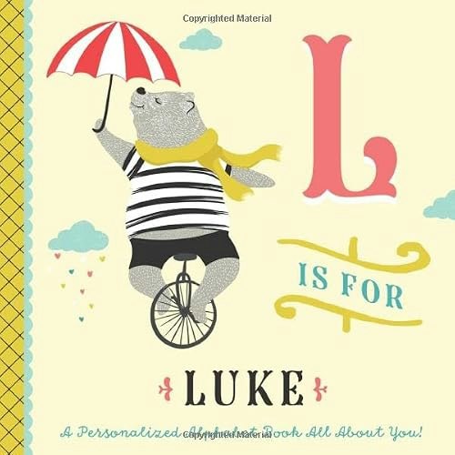 L is for Luke Personalized Children's Alphabet Book: $14.47 L is for Luke Personalized Children's Alphabet Book: $14.47