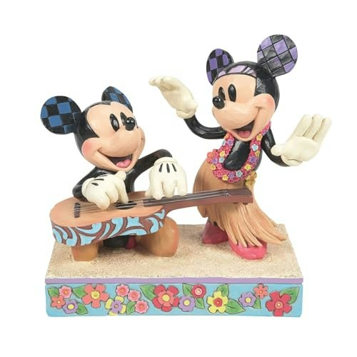 Enesco Disney Traditions Mickey and Minnie Mouse in Hawaii 6-Inch Figurine: $78.25
