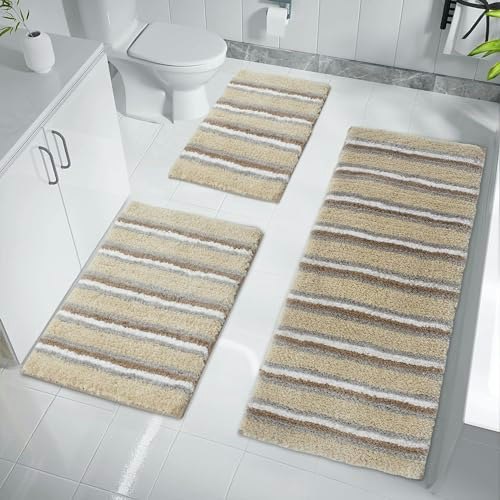 Home Weavers Glamour Collection 3-Piece Bathroom Rug Set: $51.36 Home Weavers Glamour Collection 3-Piece Bathroom Rug Set: $51.36