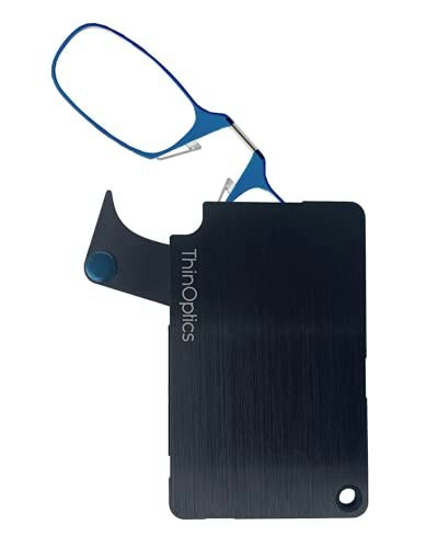 ThinOptics Stainless Steel Slim Wallet with 1.5-Strength Reading Glasses: $19.45