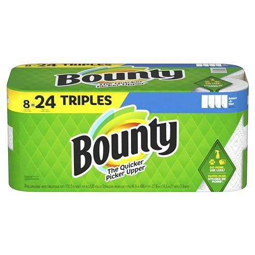 Bounty Select-A-Size Paper Towels 8-Triple-Roll Pack: $22.46 Bounty Select-A-Size Paper Towels 8-Triple-Roll Pack: $22.46