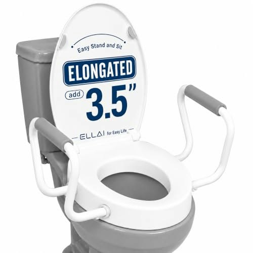 Elongated 3.5" Raised Toilet Seat with Soft Close Lid: $87.50
