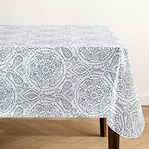 Elrene Home Fashions 60\" x 84\" Savannah Boho Paisley Vinyl Tablecloth: $13.39