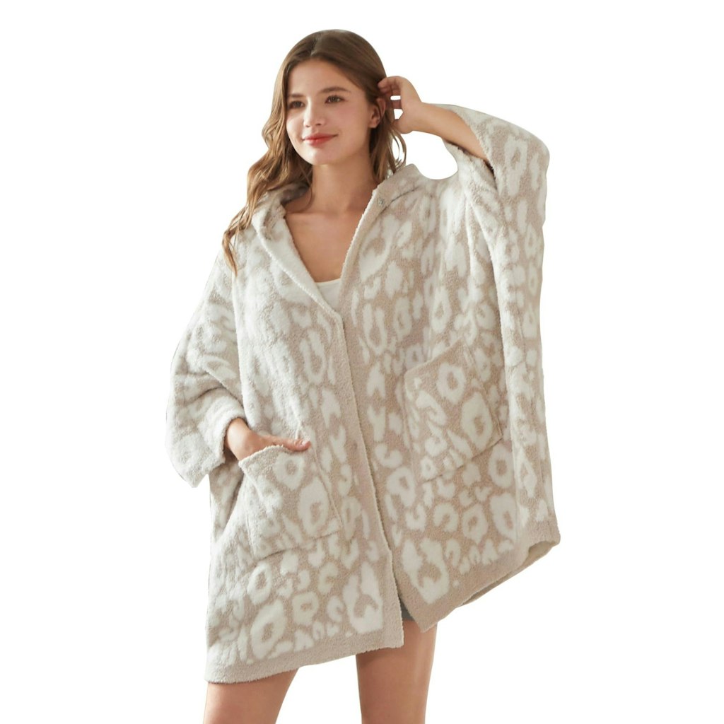 Wearable Blanket Hoodie Poncho: $25