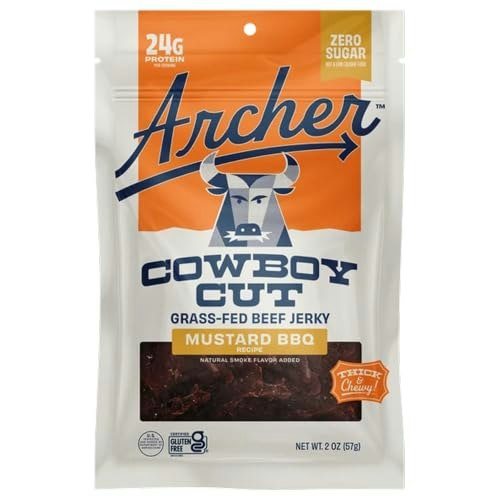 Archer Cowboy Cut Zero Sugar Mustard BBQ Beef Jerky 2-oz.: $4.49
