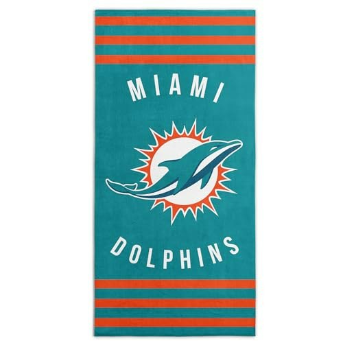 Northwest Miami Dolphins 30" x 60" Beach Towel: $16.99 Northwest Miami Dolphins 30" x 60" Beach Towel: $16.99