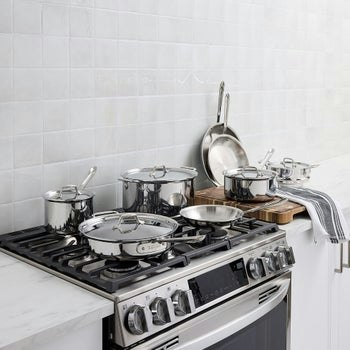 All-Clad D3 13-Piece Stainless Steel Cookware Set: $650