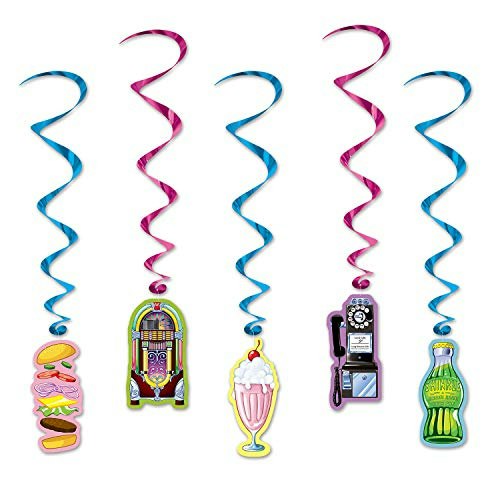 Beistle Soda Shop Whirls 3-Foot Decoration: $6.14 Beistle Soda Shop Whirls 3-Foot Decoration: $6.14