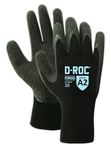 Magid D-ROC GP400W ANSI A2 Thermal Latex Palm Coated Work Gloves 1-Pair: $4.33