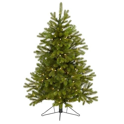 Nearly Natural 4-Foot Pre-Lit Flat Back Artificial Christmas Tree: $95.99 Nearly Natural 4-Foot Pre-Lit Flat Back Artificial Christmas Tree: $95.99