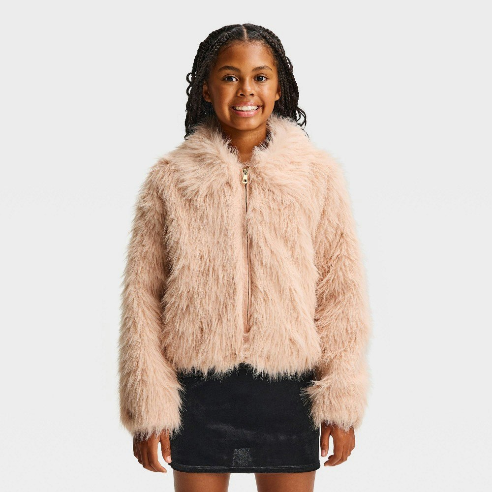 Art Class Girls' Faux Fur Jacket: $35