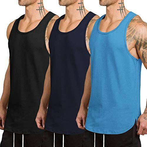 Coofandy Men's Quick Dry Workout Tank Top 3-Pack: $18.97
