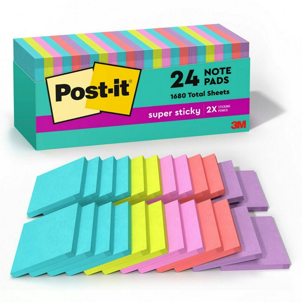 Post-it Notes 24-Pack: $16.99