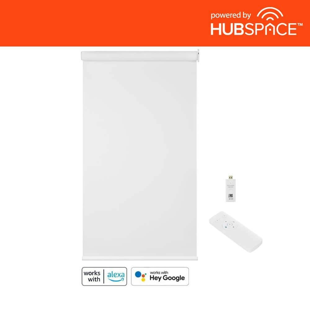 Hubspace Cordless Blackout Polyester Roller Shade 26.5" x 72": $148.50