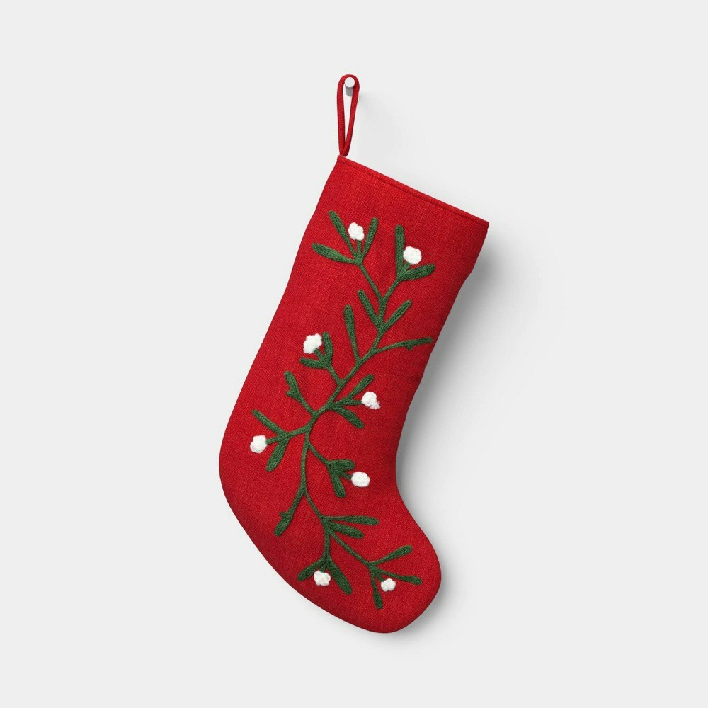 Wondershop 20-Inch Botanical Embroidered Christmas Stocking: $15 Wondershop 20-Inch Botanical Embroidered Christmas Stocking: $15