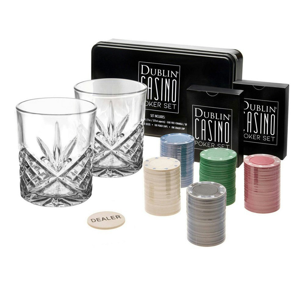 Godinger Dublin Crystal Casino Poker Set: $43.49 Godinger Dublin Crystal Casino Poker Set: $43.49