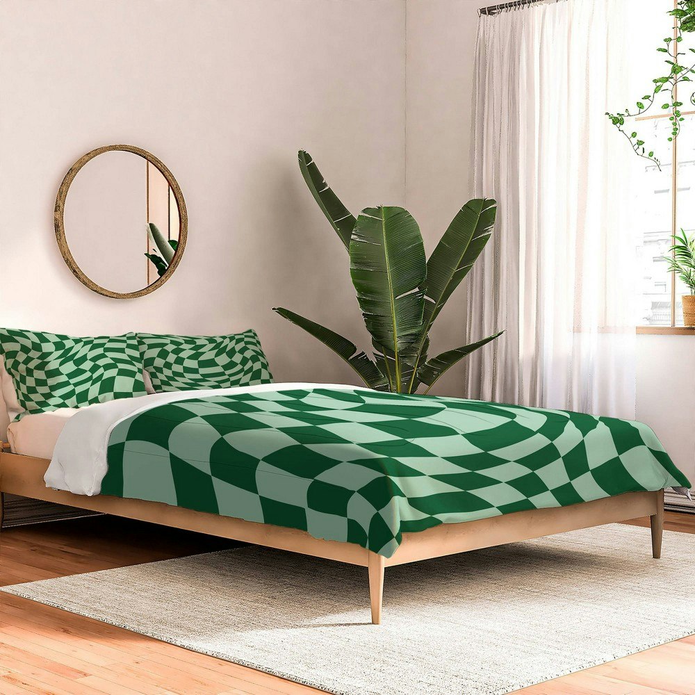 Deny Designs Mariamariacreative Play Checkers Sage Comforter and Sham Set: $227.99 Deny Designs Mariamariacreative Play Checkers Sage Comforter and Sham Set: $227.99
