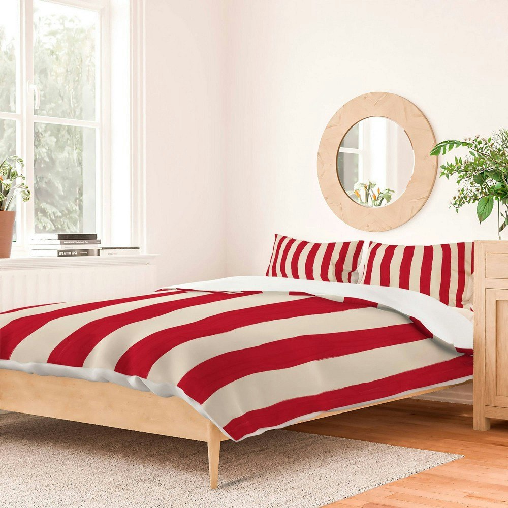 Deny Designs King Avenue Spring Striped Duvet and Sham Set: $229 Deny Designs King Avenue Spring Striped Duvet and Sham Set: $229