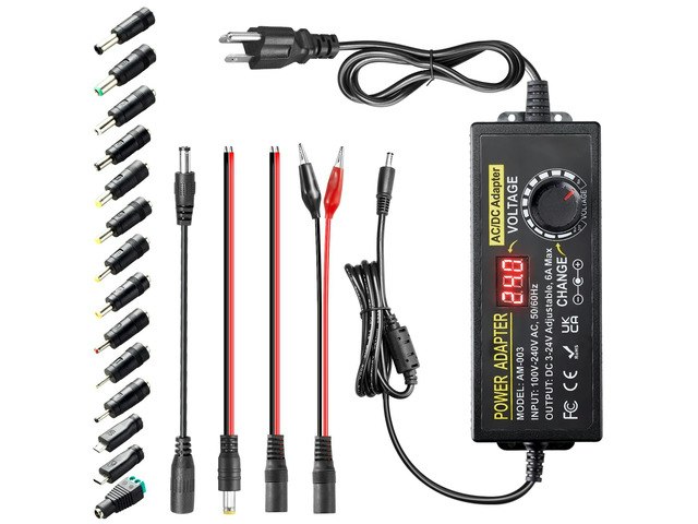 3V-24V 6A 144W Adjustable Universal AC/DC Power Adapter: $52.49 3V-24V 6A 144W Adjustable Universal AC/DC Power Adapter: $52.49