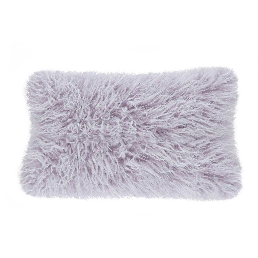 Saro Lifestyle 12"x20" Faux Mongolian Fur Lumbar Pillow: $16.43 Saro Lifestyle 12"x20" Faux Mongolian Fur Lumbar Pillow: $16.43
