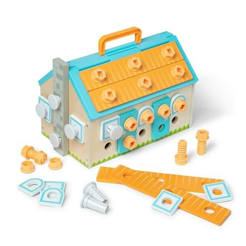 Melissa & Doug Build-A-House 51-Piece Wooden Toolbox Set: $19.38 Melissa & Doug Build-A-House 51-Piece Wooden Toolbox Set: $19.38