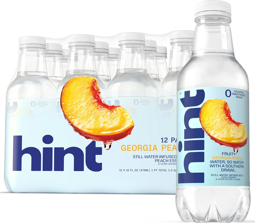 Hint 16-oz. Zero Sugar Georgia Peach Flavored Water 12-Pack: $7.41 w/ Sub & Save