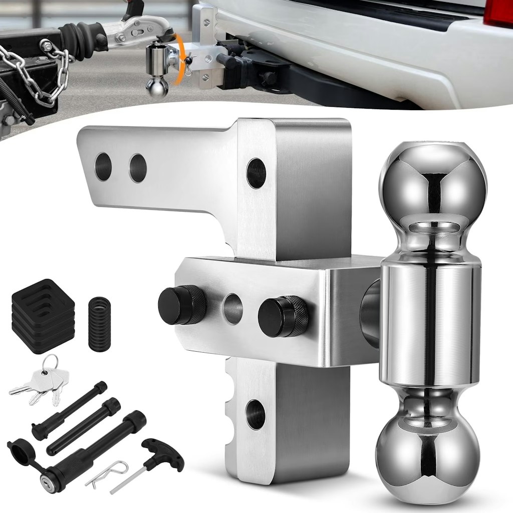 SpeedWow Adjustable Dual-Ball 2" Trailer Hitch: $117