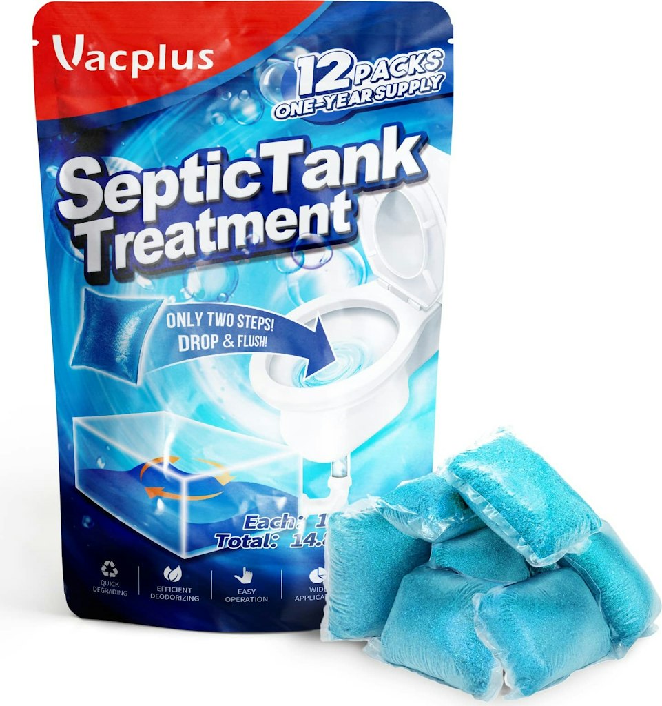 Vacplus Septic Tank Treatment 12-Pack: $5.84 w/ Sub & Save
