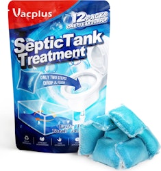 Vacplus Septic Tank Treatment 12-Pack for $5.84 w/ Sub & Save + free shipping w/ Prime