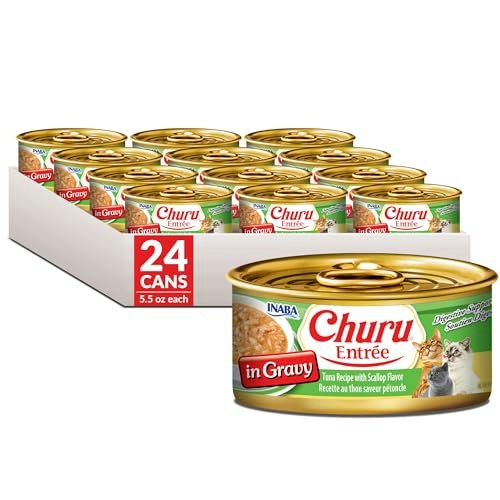 Inaba Churu Entree Gravy Wet Cat Food 24-Pack: $55.42