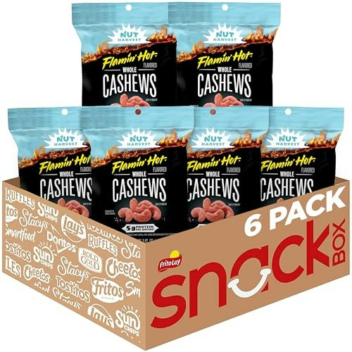 Nut Harvest Flamin' Hot Cashews 3-oz. 6-Pack: $11.55 Nut Harvest Flamin' Hot Cashews 3-oz. 6-Pack: $11.55